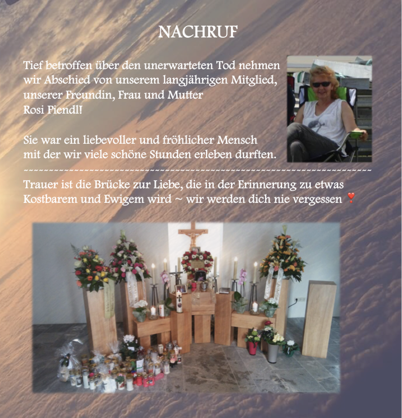 nachruf rosi piendl